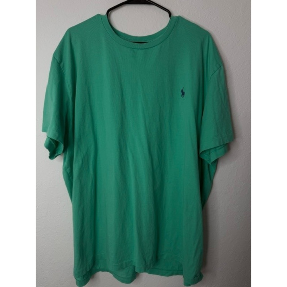 Polo Ralph Lauren Mens Green Short Sleeve Pony Logo T-Shirt Size 2XB Big & Tall